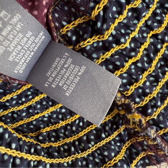 Aerie Colorful Patchwork Boho Hippie Wide Leg Pull On Festival Pants size Medium - Picture 6 of 7